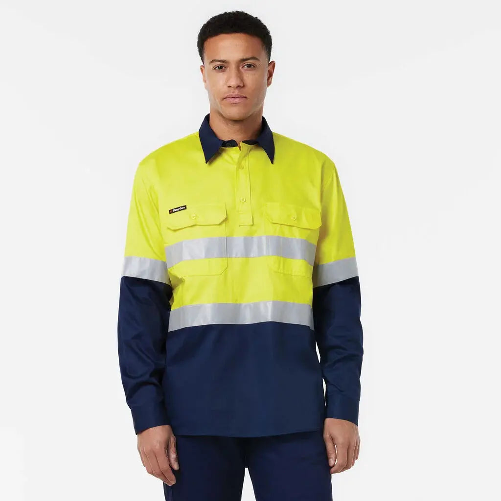 KingGee Men's Original Closed Front Drill Shirt K54007Â Metro Workwear